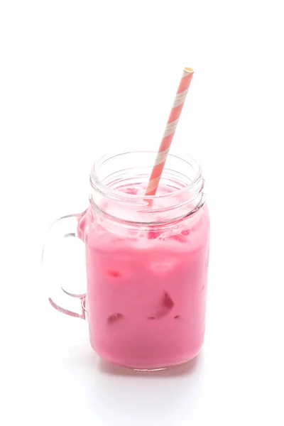 Milkshake aux fraises roses — Photo