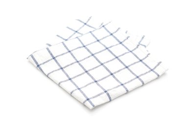 Beyaz arka plan üzerinde mutfak bezi (peçete)