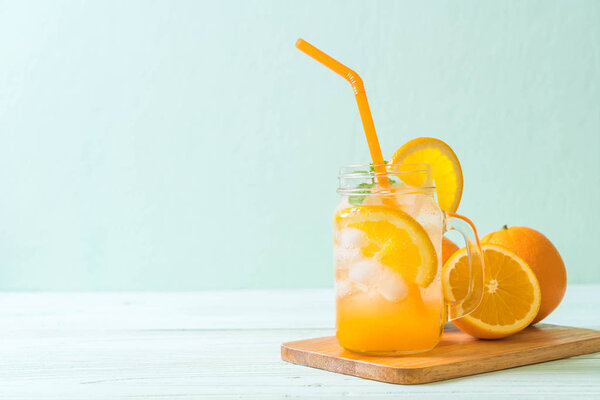 orange juice with soda