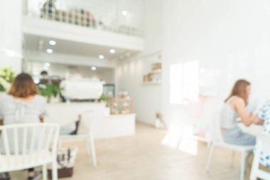 Kahve dükkanında soyut bulanıklık