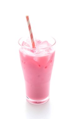pembe çilek milkshake