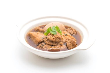 soya peyniri ile tatlı sos haşlanmış yumurta