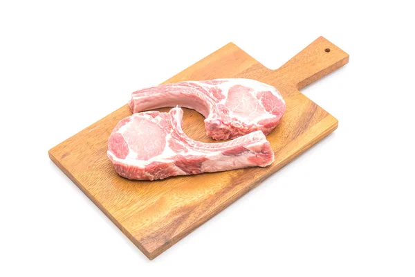 Schweinekotelett roh — Stockfoto