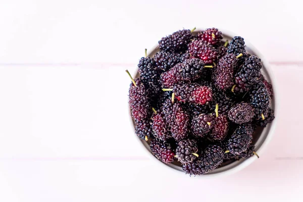 Verse mulberry kom — Stockfoto