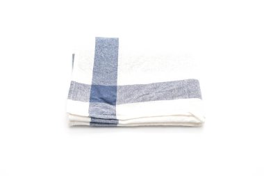 Beyaz arka plan üzerinde mutfak bezi (peçete)