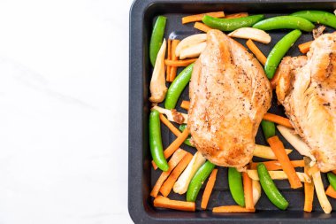 Sebzeli ızgara tavuk