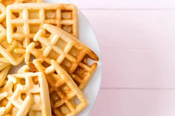 Wafel op tafel — Stockfoto