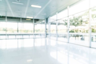 soyut bulanıklık ve boş ofis binası ile cam defocused 