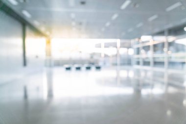 soyut bulanıklık ve boş ofis binası ile cam defocused 