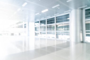 soyut bulanıklık ve boş ofis binası ile cam defocused 