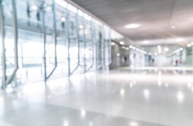soyut bulanıklık ve boş ofis binası ile cam defocused 
