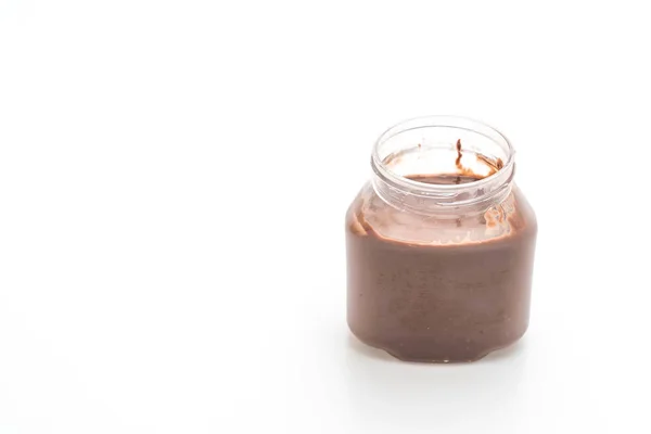 Mogyorós csokoládé elterjedt jar — Stock Fotó