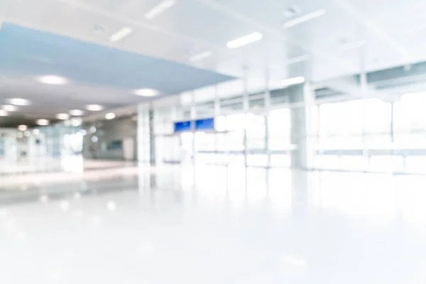 Abstract blur and defocused in empty office building with glass — Stock Photo, Image