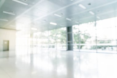 soyut bulanıklık ve boş ofis binası ile cam defocused 