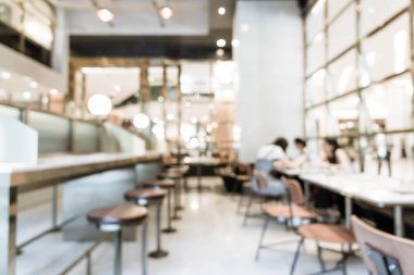 Soyut bulanıklık ve restoran veya kahve dükkanı kafede defocused