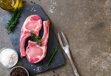 domuz pirzolası ham