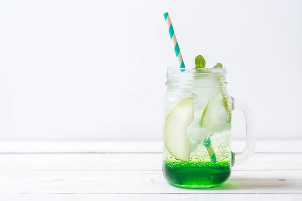 Soda de maçã verde — Fotografia de Stock