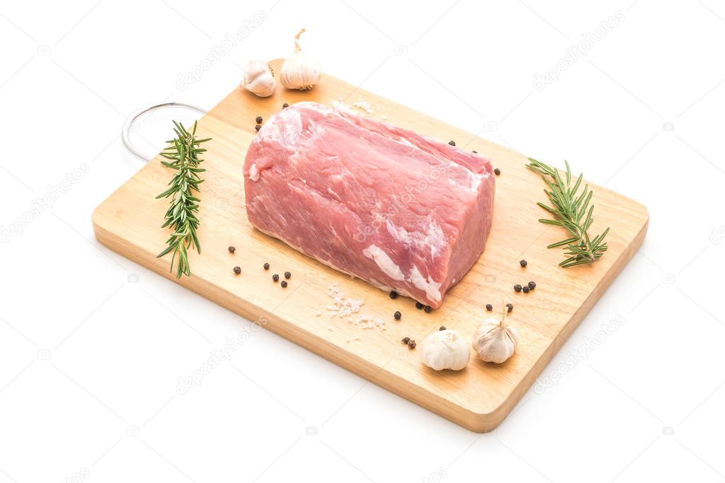 fresh pork raw fillet