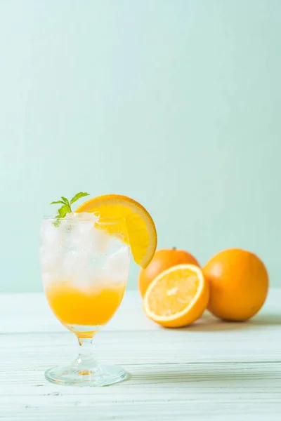 Orange juice with soda — Stock Photo, Image