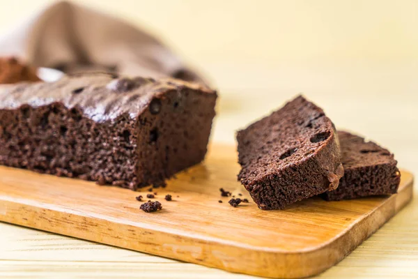 Schokoladenbrownie-Kuchen — Stockfoto