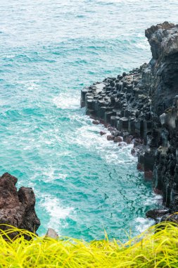Jungmun Daepo sahil Jusangjeolli Cliff, Jeju Adası