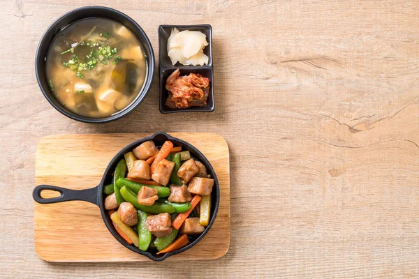 Pork steak japanese style — Stock Photo, Image