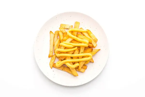 Patatine fritte con formaggio — Foto Stock
