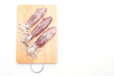 taze ahtapot veya mürekkep ham