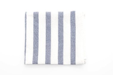 Beyaz arka plan üzerinde mutfak bezi (peçete)