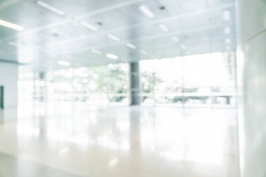 soyut bulanıklık ve boş ofis binası ile cam defocused 
