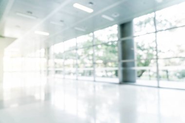 soyut bulanıklık ve boş ofis binası ile cam defocused 