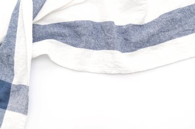 Beyaz arka plan üzerinde mutfak bezi (peçete)