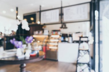 soyut bulanıklık ve arka plan için kahve dükkanı kafede defocused