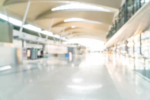 Abstract blur and defocused in empty train station or airport wi — Stock Photo, Image