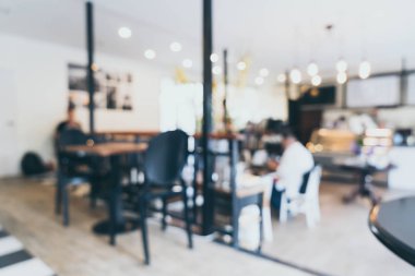 soyut bulanıklık ve arka plan için kahve dükkanı kafede defocused