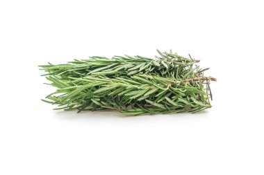 Beyaz arkaplanda taze biberiye