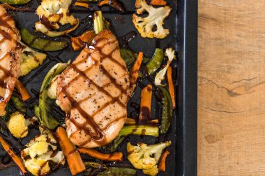 Sebzeli tavuk kızartma