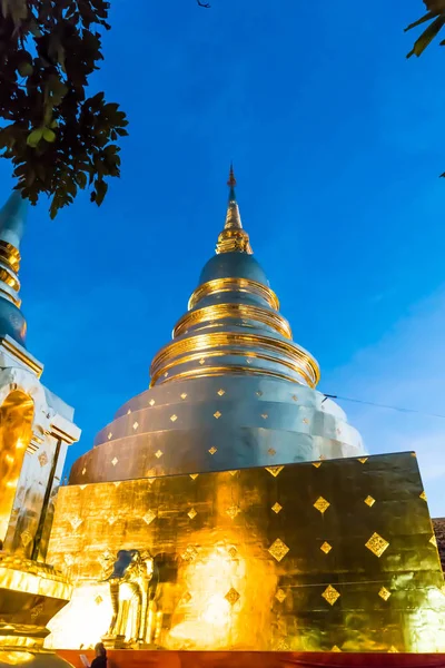 Wat phra singh v chiang mai, Thajsko. — Stock fotografie