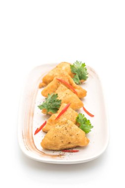 Kızarmış tofu - vegan gıda