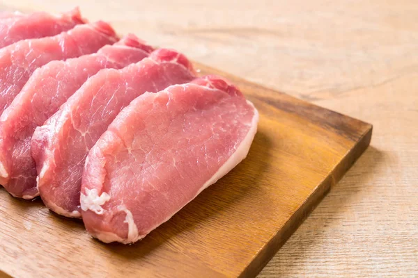 Fresh pork raw fillet — Stock Photo, Image