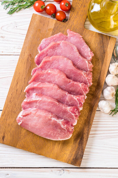 fresh pork raw fillet