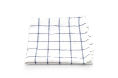 Beyaz arka plan üzerinde mutfak bezi (peçete)