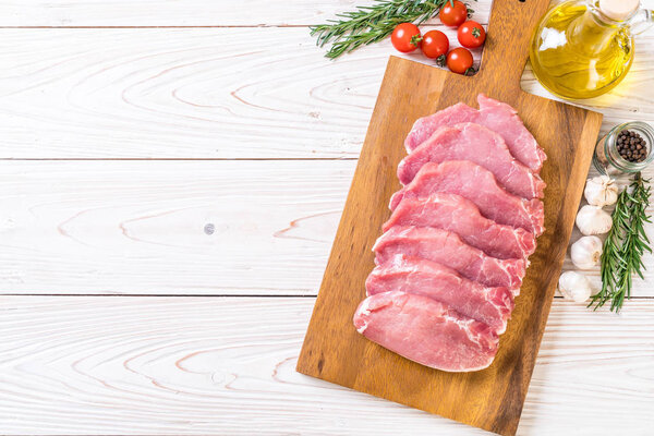fresh pork raw fillet