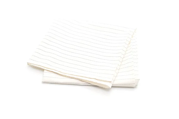 白色背景的厨房布 (餐巾) — 图库照片