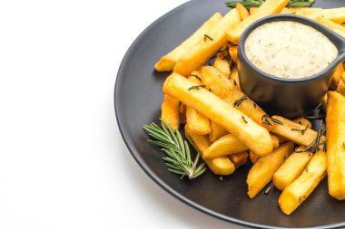 Soslu patates kızartması.