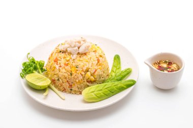 Yengeç kızarmış pilav