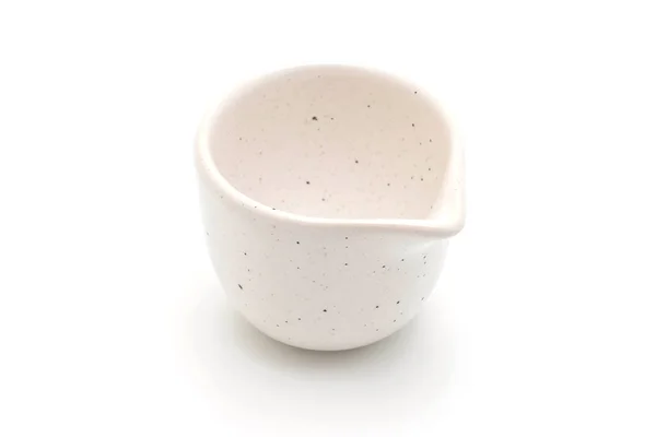 Lemez- és bowl elszigetelt fehér background — Stock Fotó