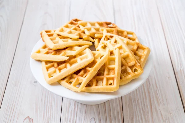 Waffle na mesa — Fotografia de Stock