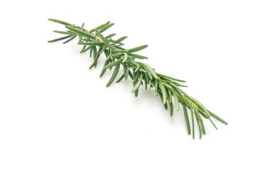 Beyaz arkaplanda taze biberiye