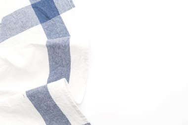 Beyaz arka plan üzerinde mutfak bezi (peçete)